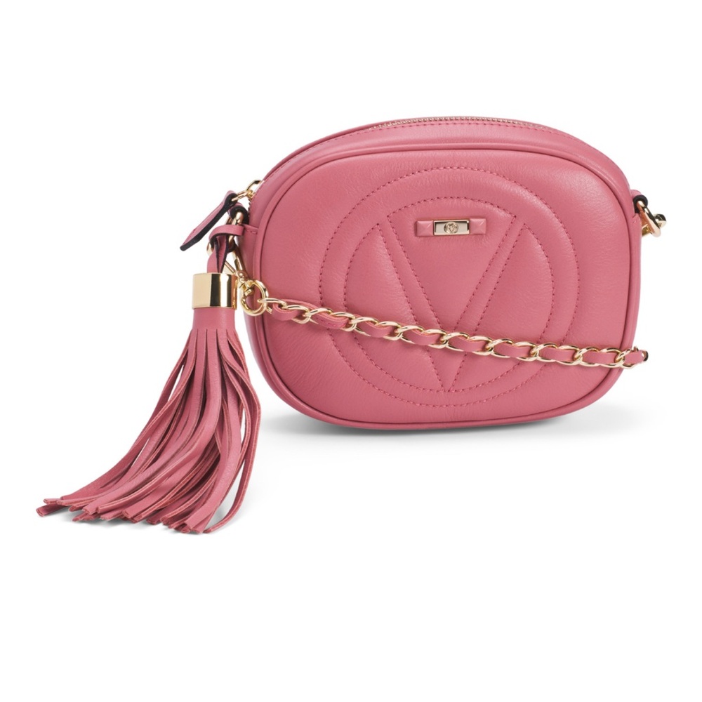 VALENTINO Pink Leather Crossbody Bag